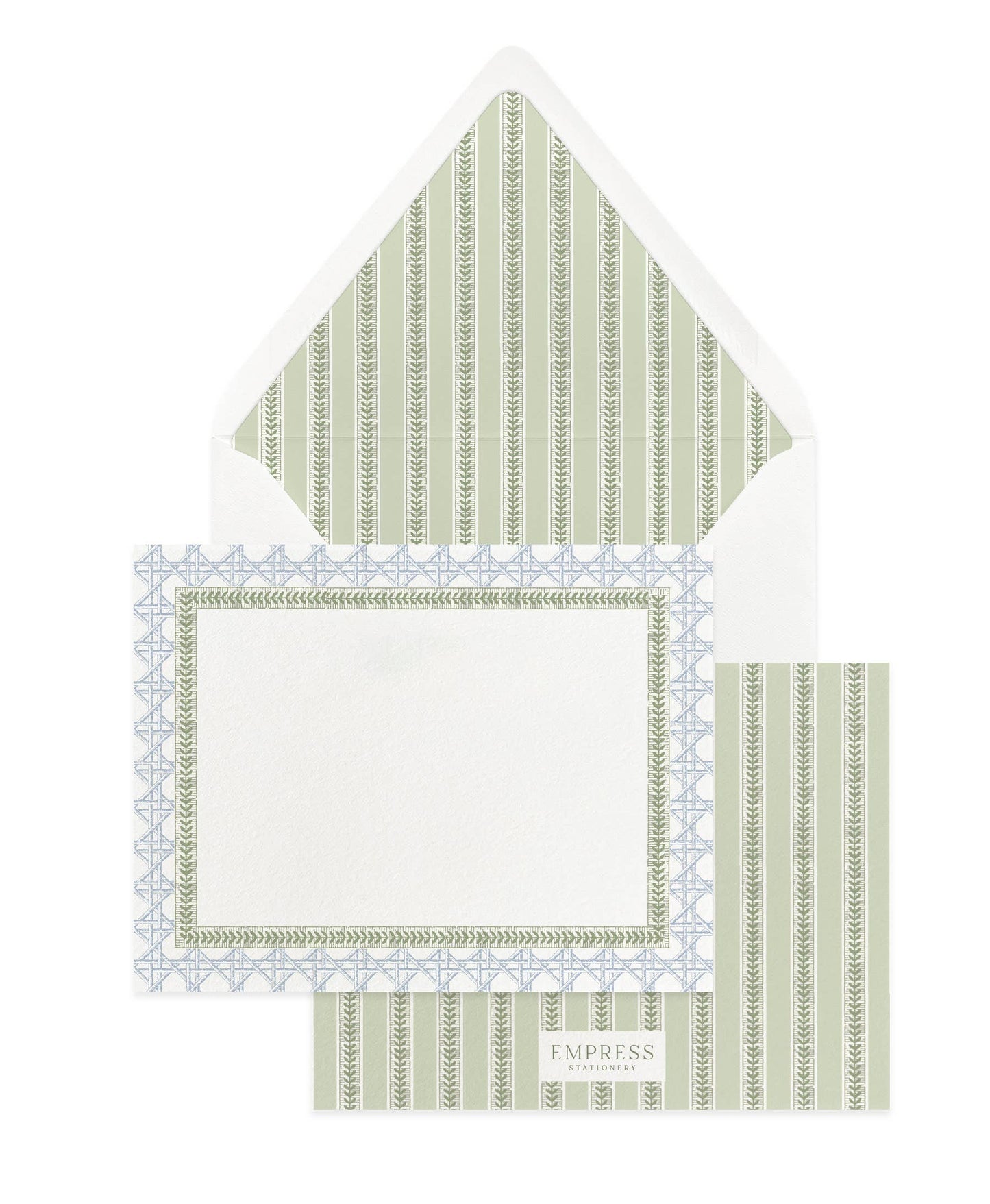 Rattan & Stripe Note Card Set