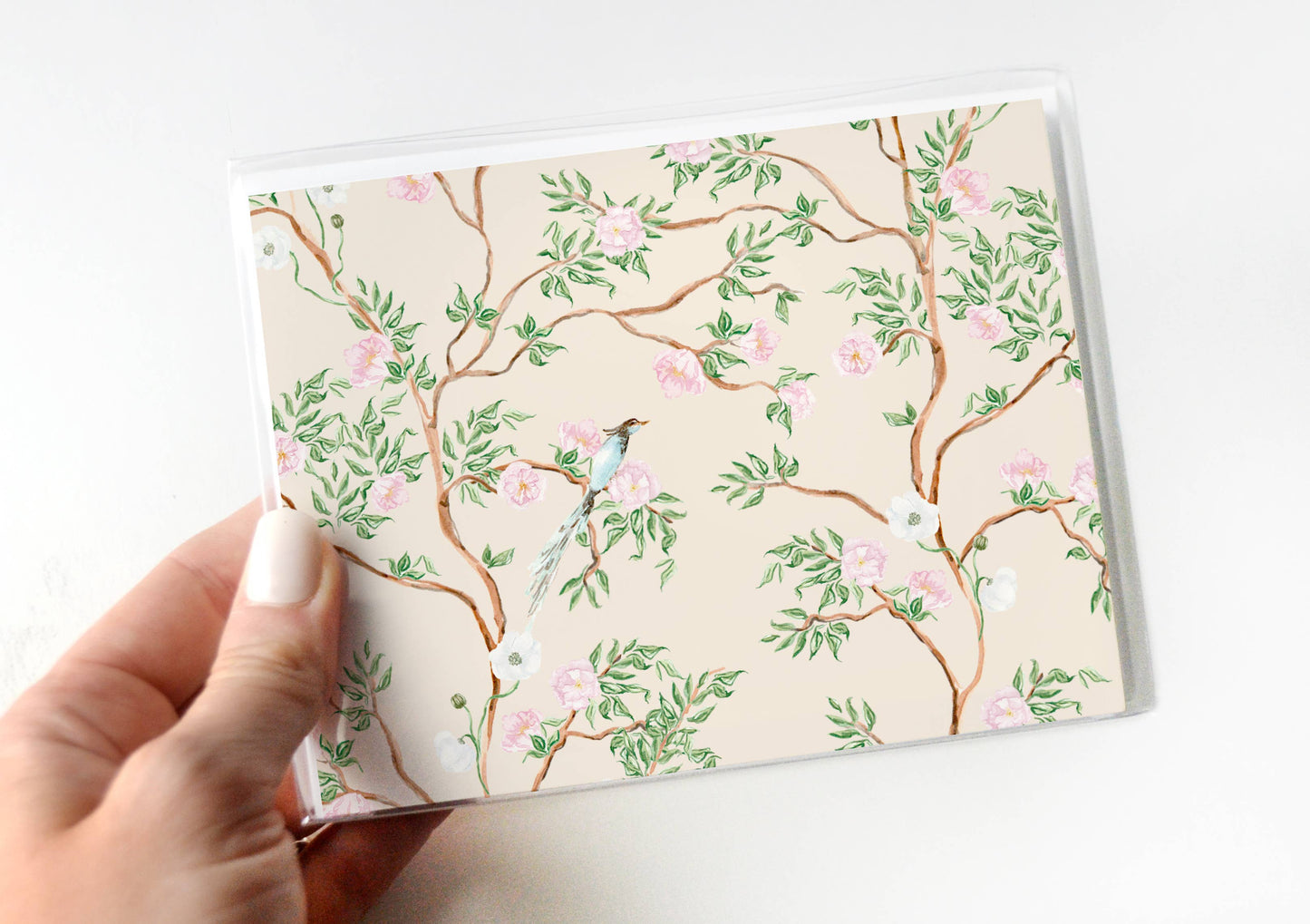 Blush Chinoiserie Notecards | Set of 8