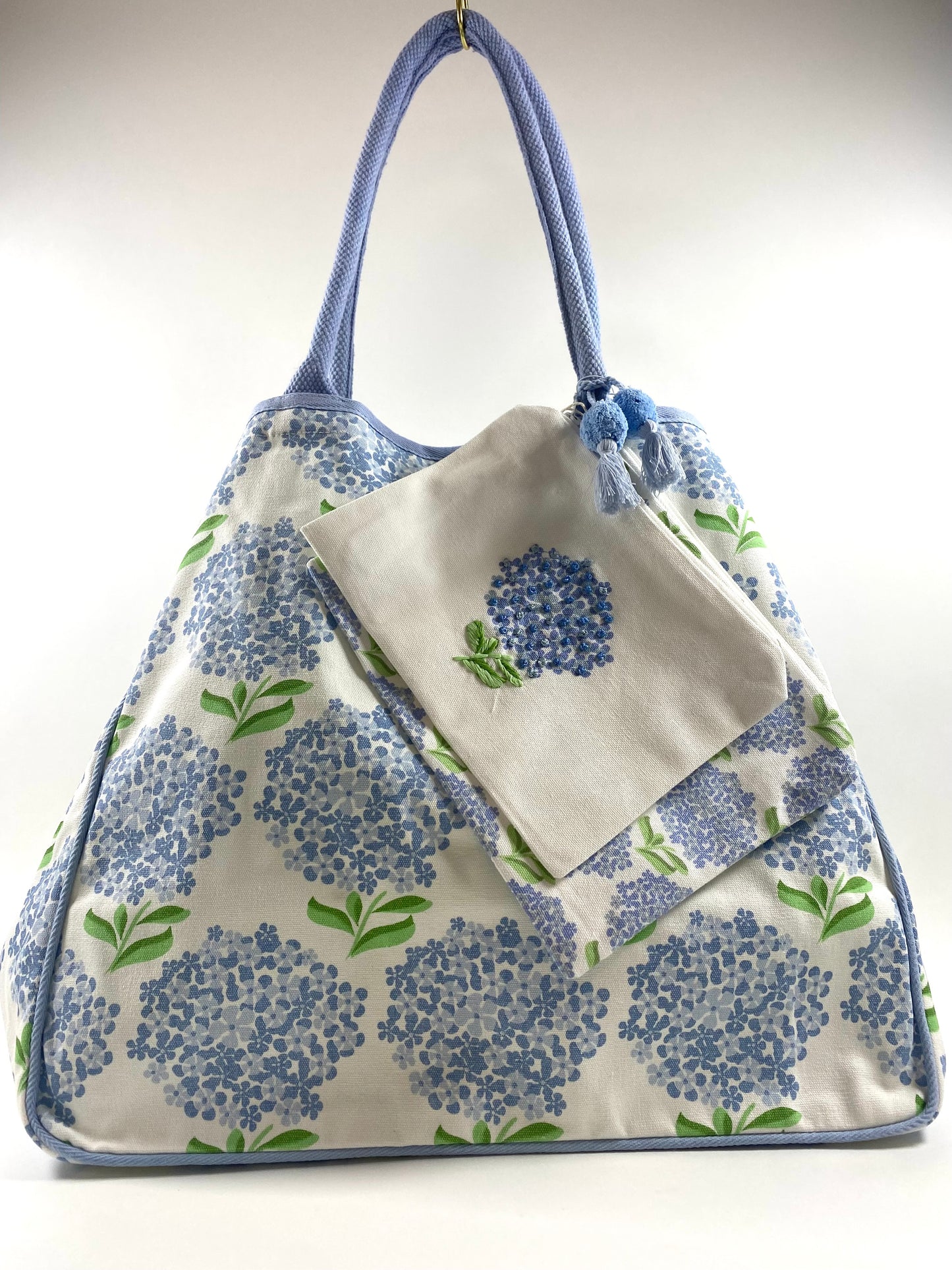 Hydrangea Printed Totes 3 pieces