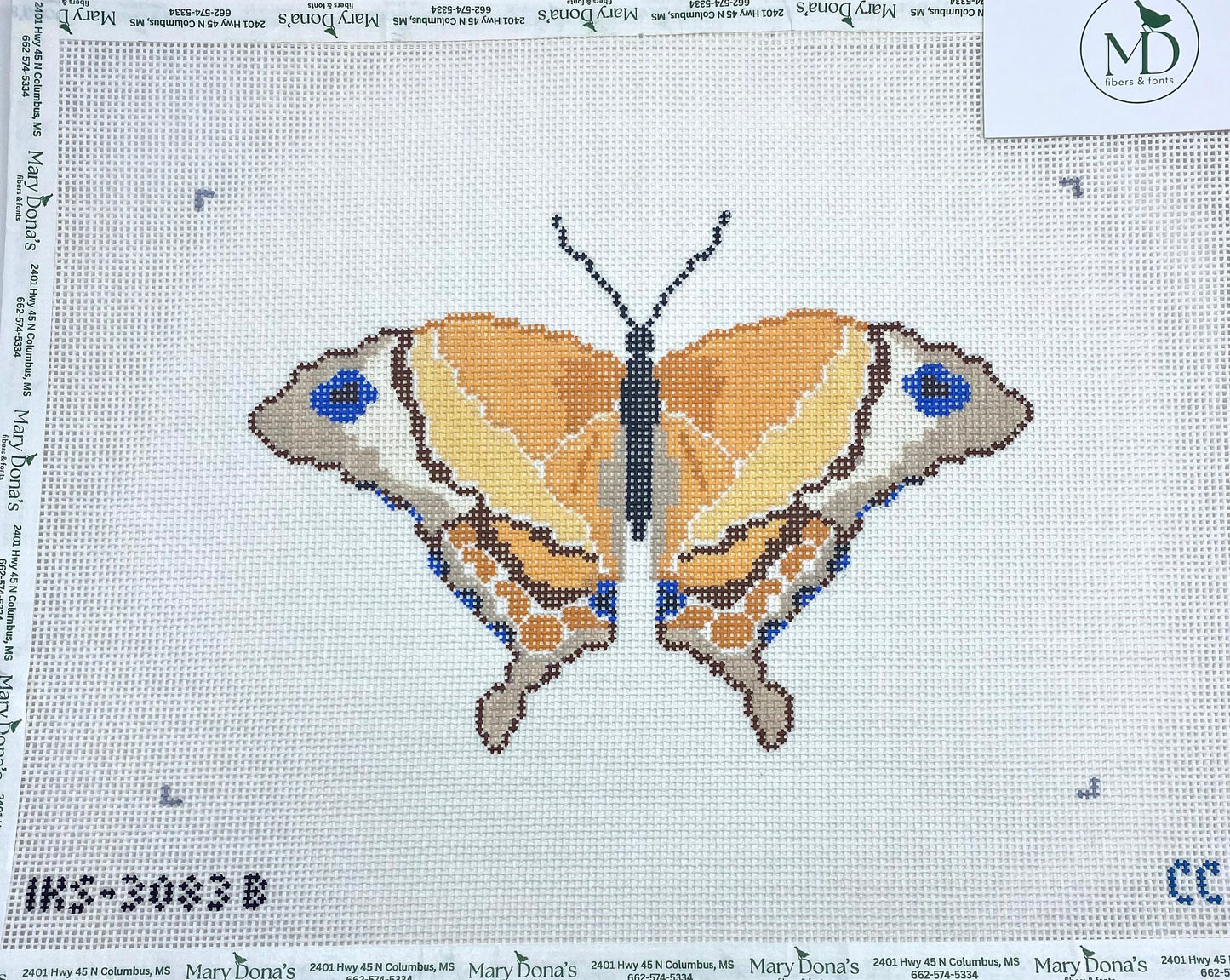 Large Butterfly Yellow Orange
