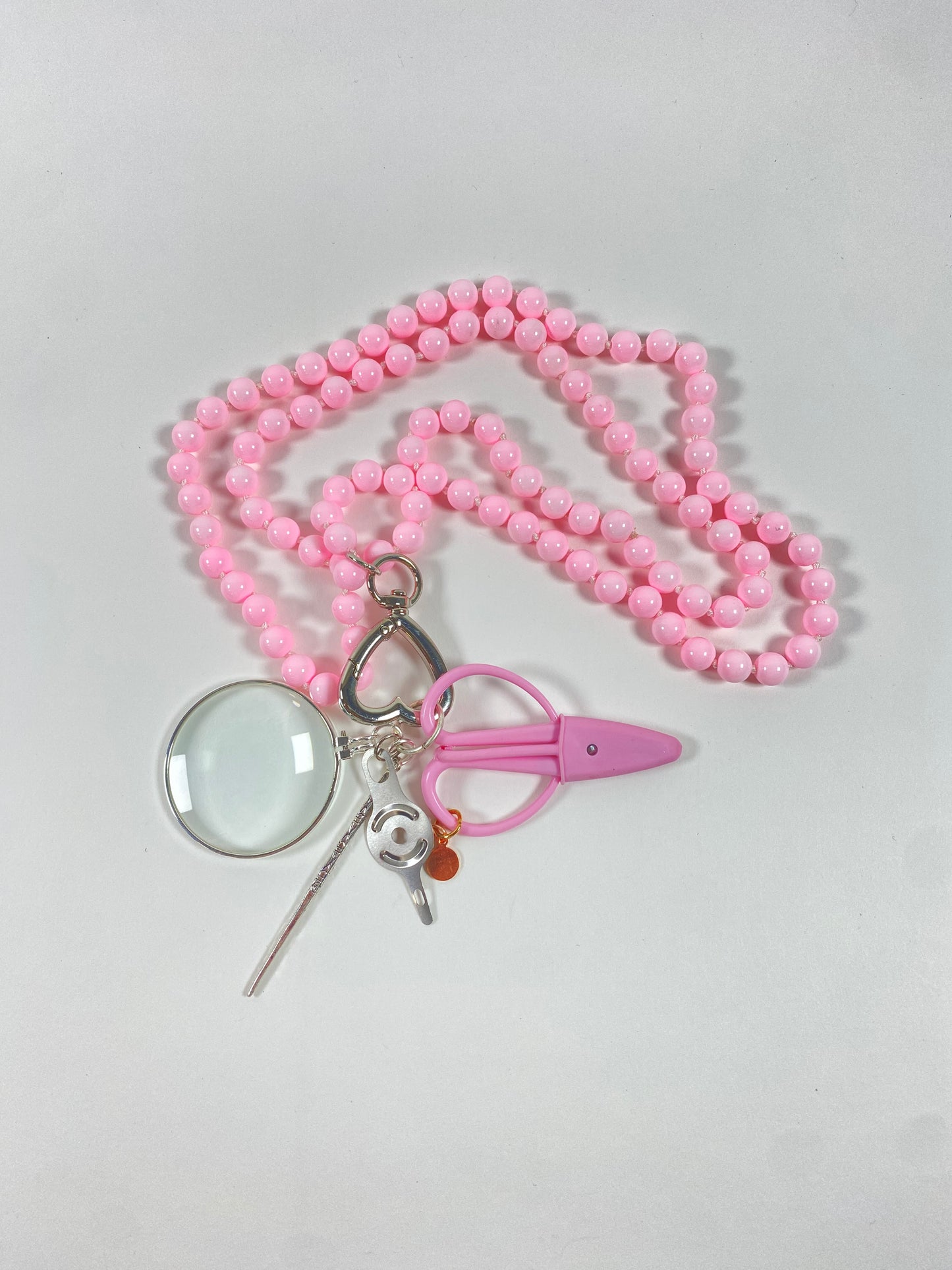 Gemstone Chatelaine - Bubble Gum Pink
