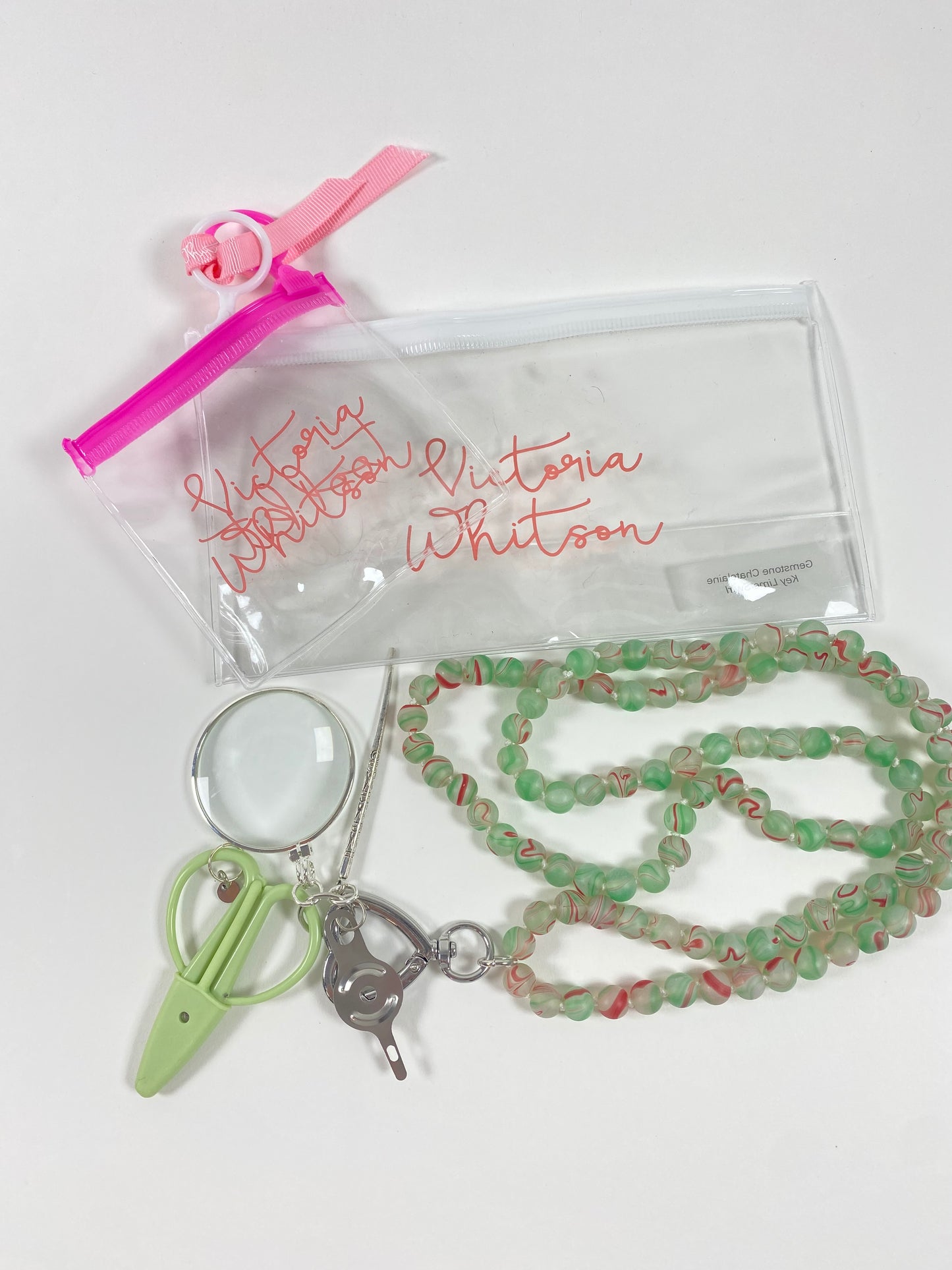Gemstone Chatelaine - Sweet Pea