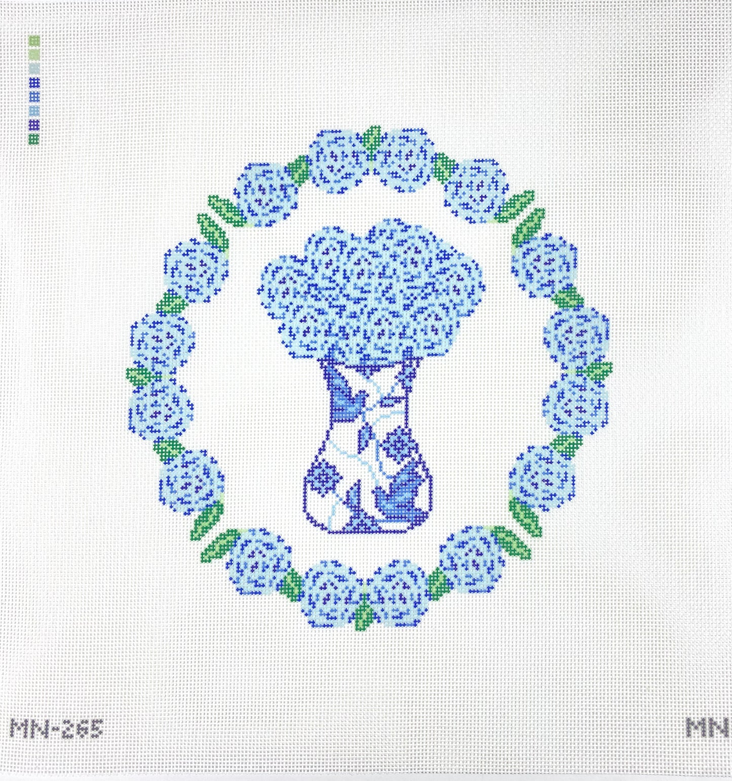 Porcelain Blooms Hydrangea Wreath