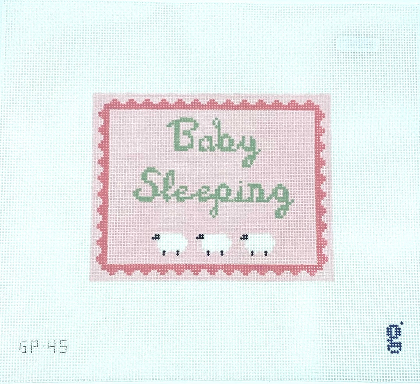 Baby Sleeping Canvas - Pink