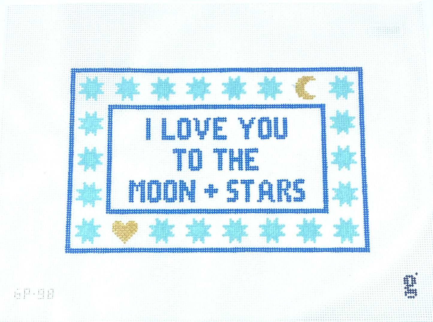 I Love You To The Moon + Stars Canvas