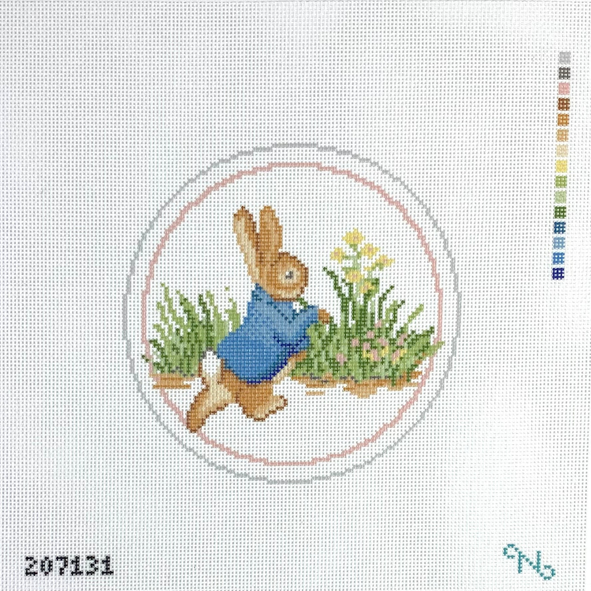 Peter Rabbit Needlepoint Ornament