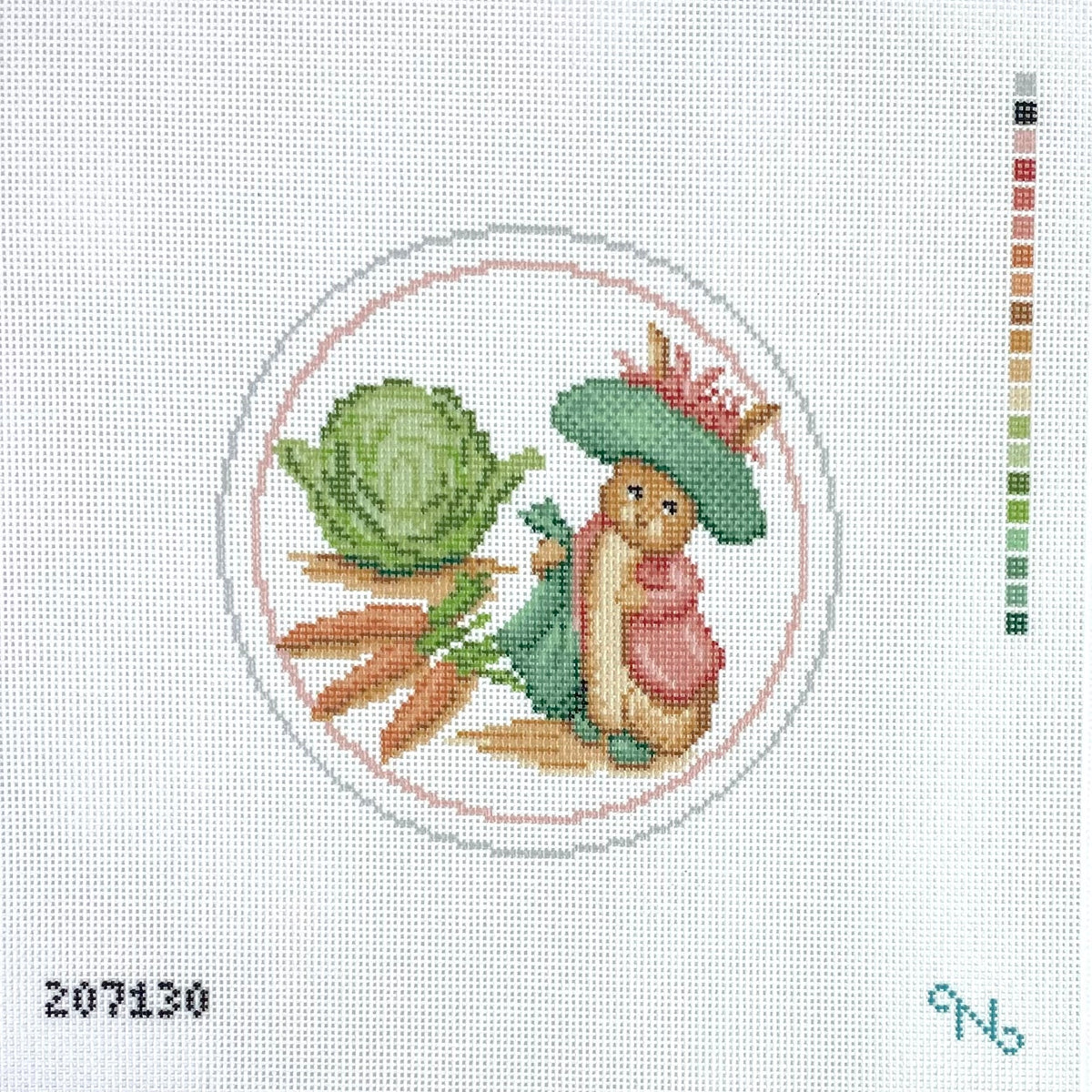 Benjamin Bunny Needlepoint Ornament