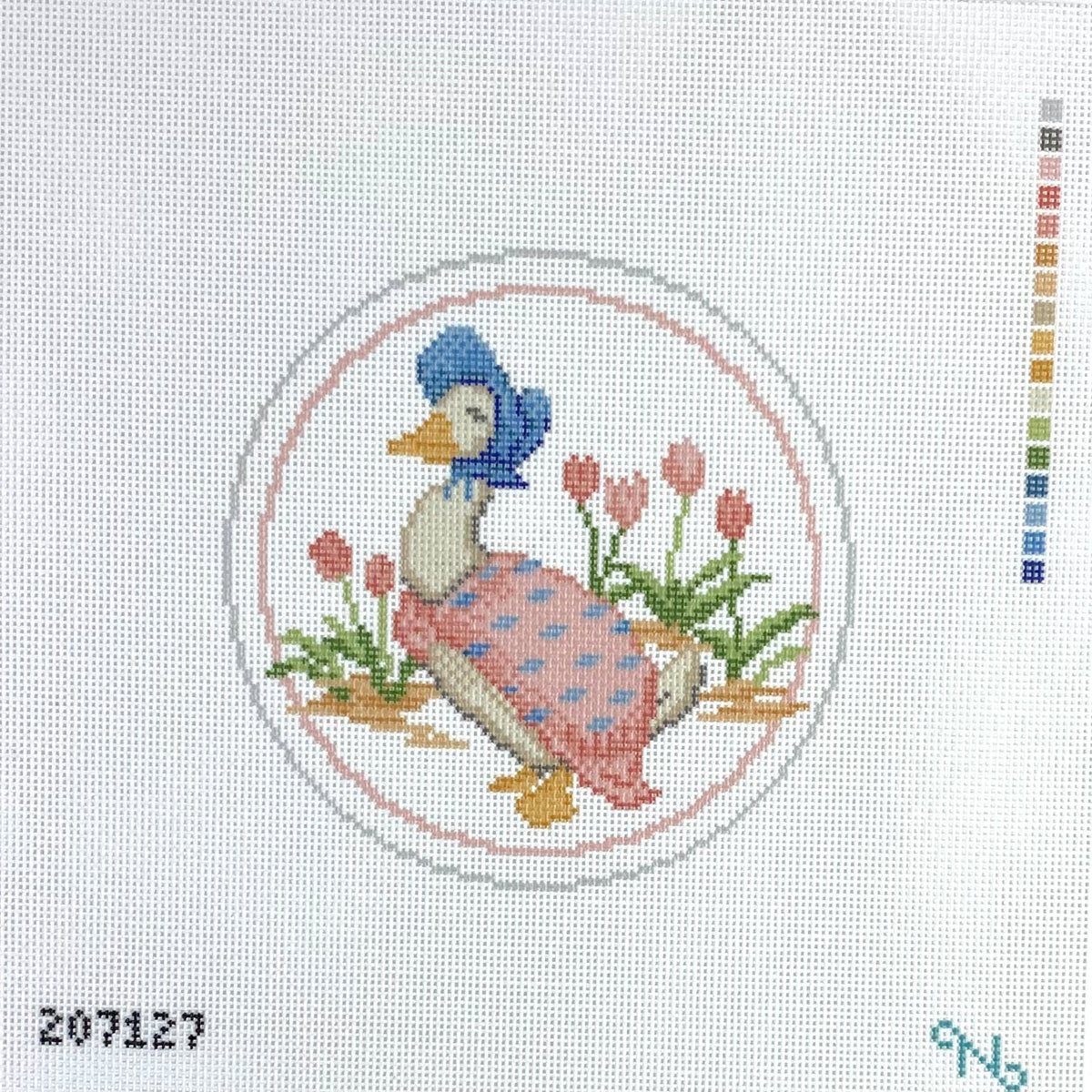 Jemima Puddle Duck Needlepoint Ornament
