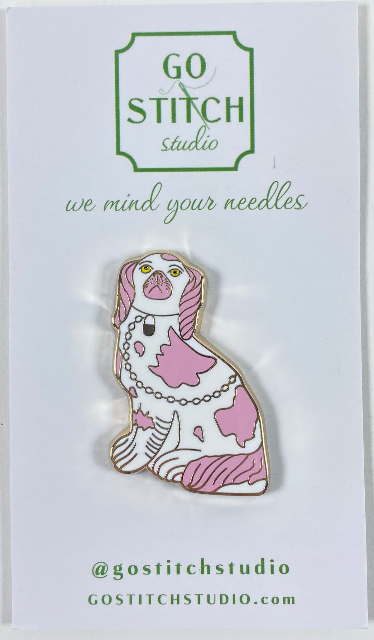 Staffordshire Needle Minder Pink