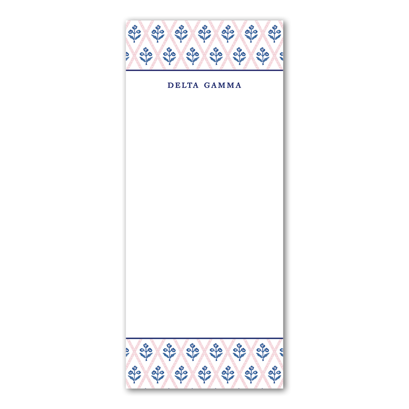 Delta Gamma Skinny Notepad