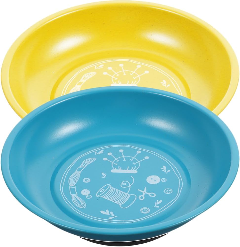 Magnetic Pin Storage Bowl Storage Tray Yellow