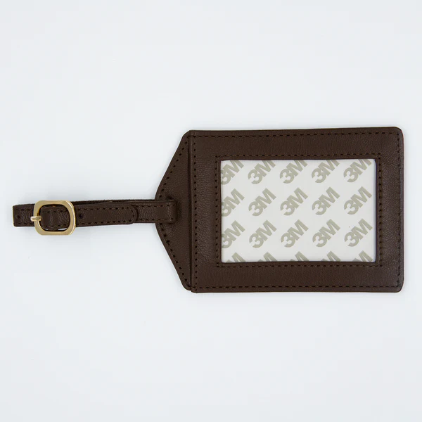 Leather Luggage Tags Cranberry
