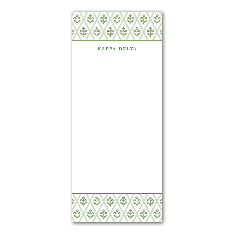 Kappa Delta Greek Skinny Notepad