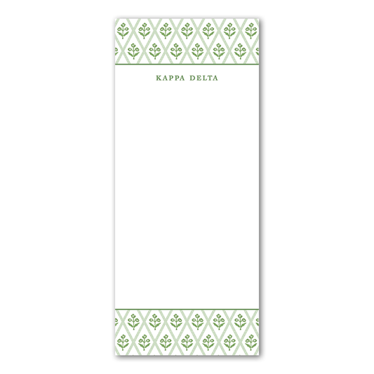 Kappa Delta Greek Skinny Notepad