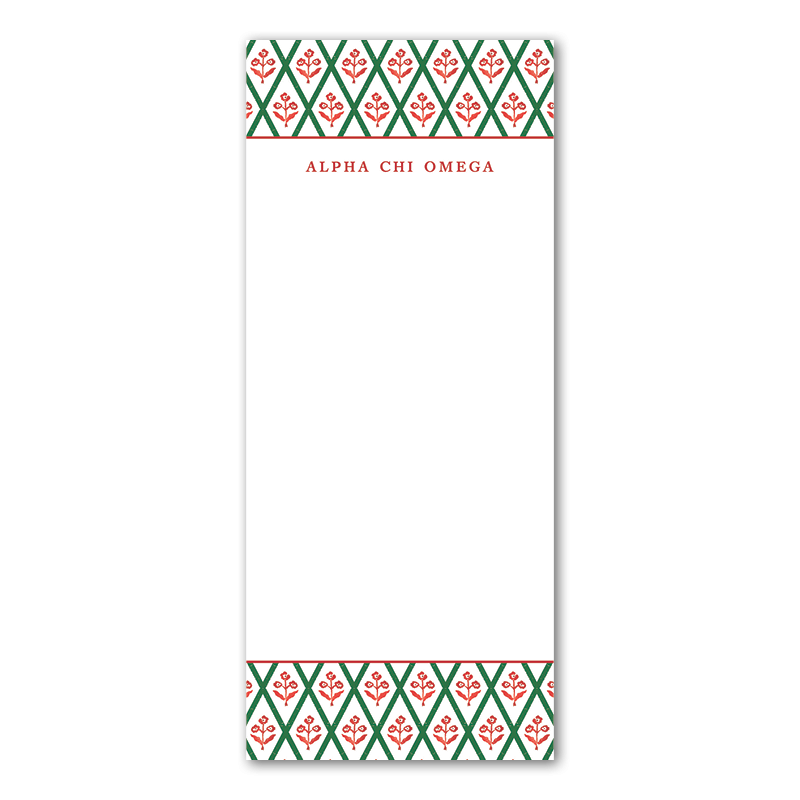 Alpha Chi Omega  Skinny Notepad