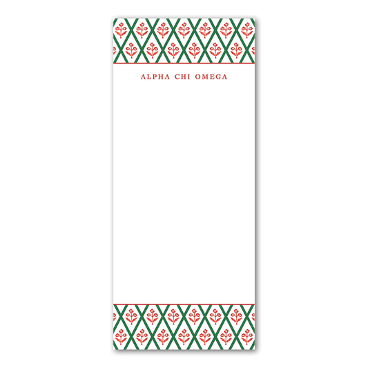 Alpha Chi Omega  Skinny Notepad