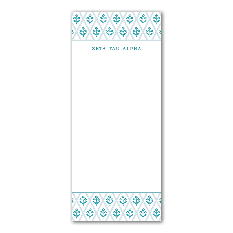 Zeta Tau Alpha Skinny Notepad