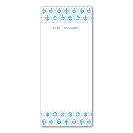 Zeta Tau Alpha Skinny Notepad
