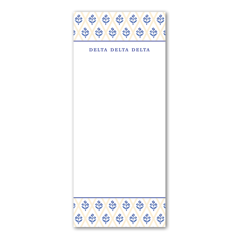 Delta Delta Delta Skinny Notepad