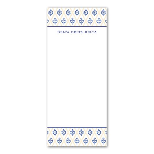 Delta Delta Delta Skinny Notepad