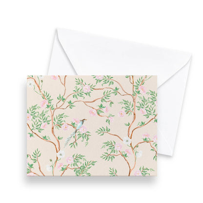 Blush Chinoiserie Notecards | Set of 8
