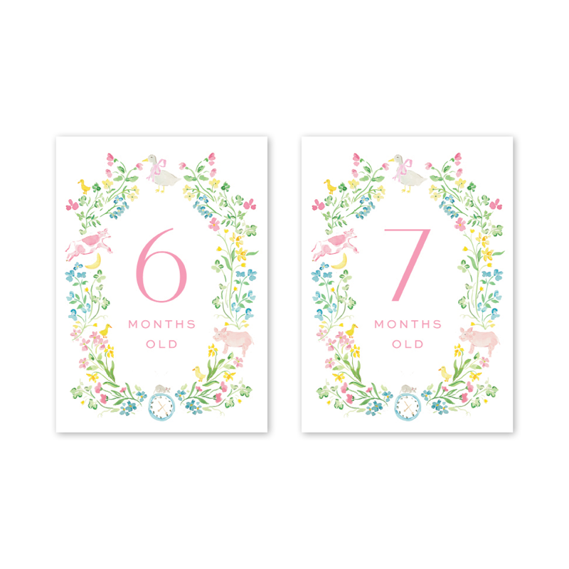 Mother Goose Milestone Cards