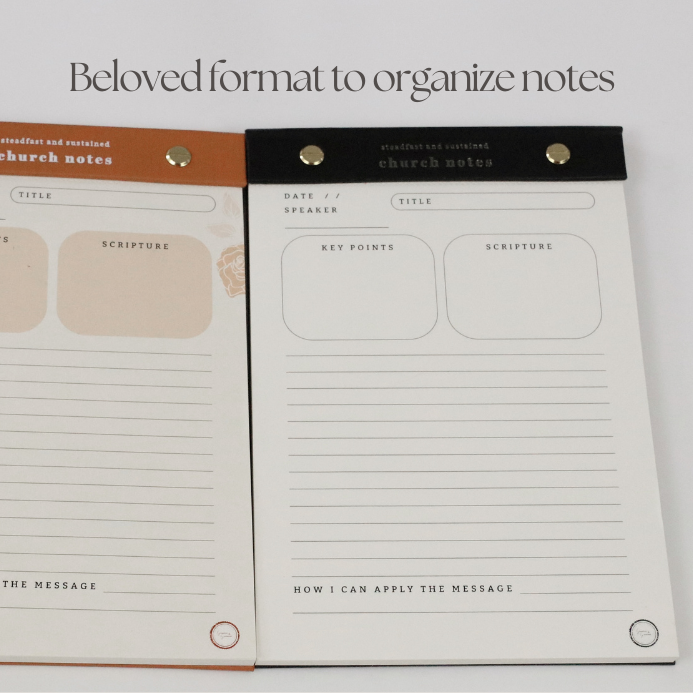 Church Notes Notepad