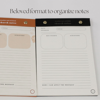 Church Notes Notepad