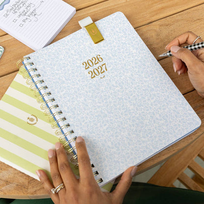 2026-2027 Large Softcover Weekly Simplified Planner - Misty Meadow