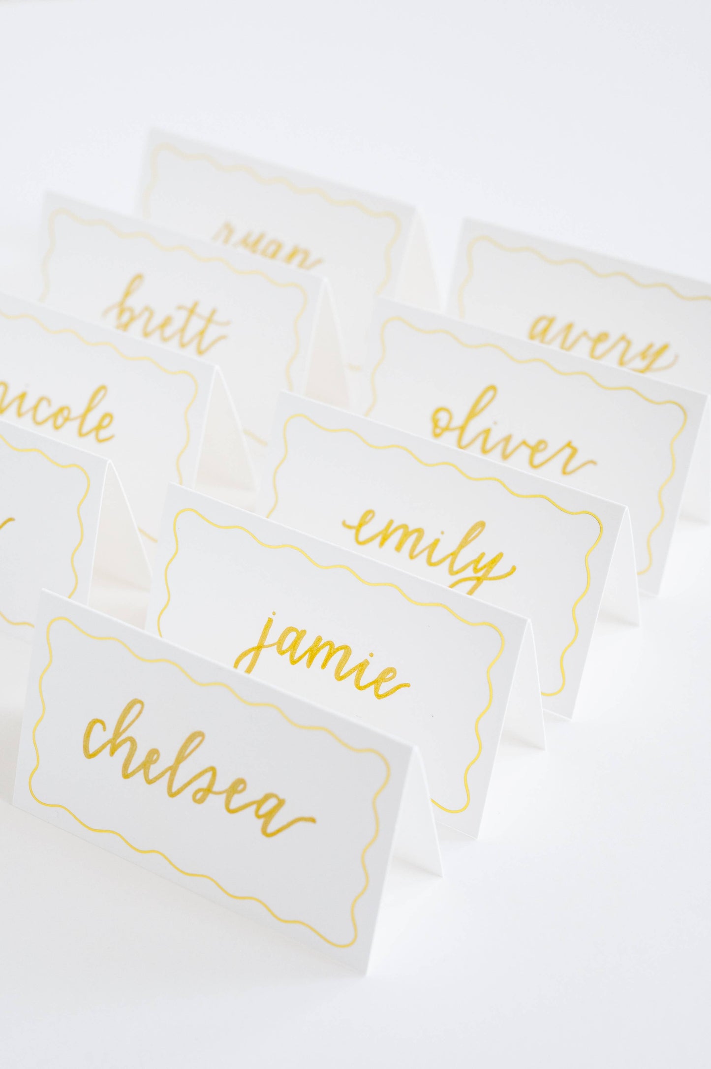 Gold Bow Place Card Set of 10