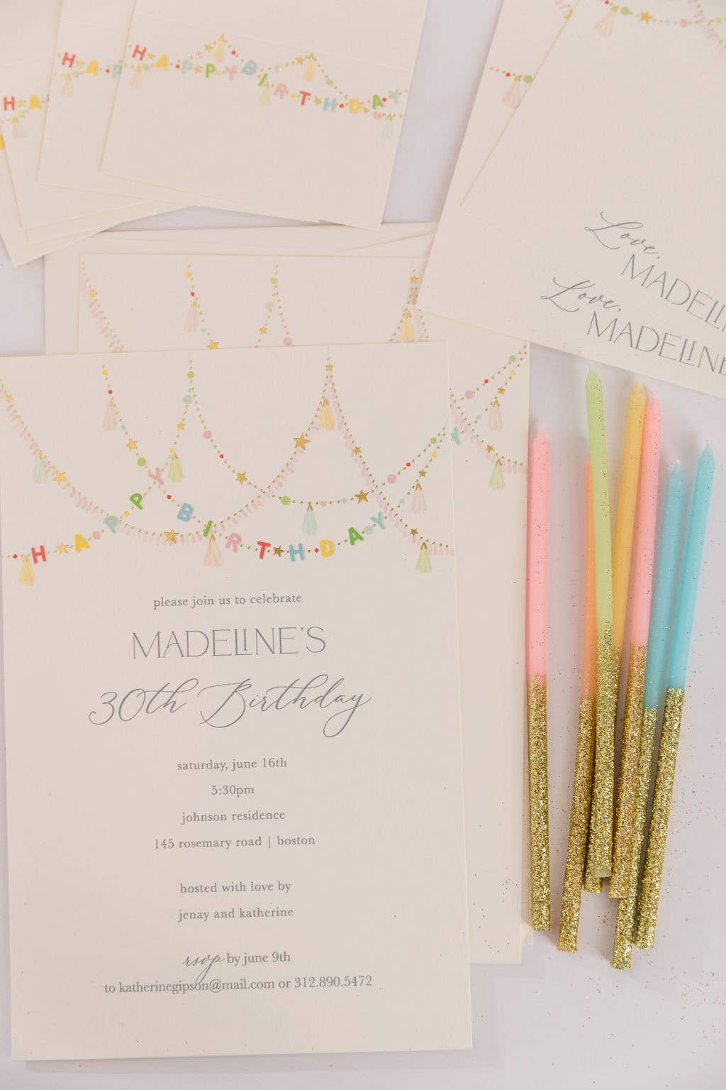 Happy Birthday Place Cards