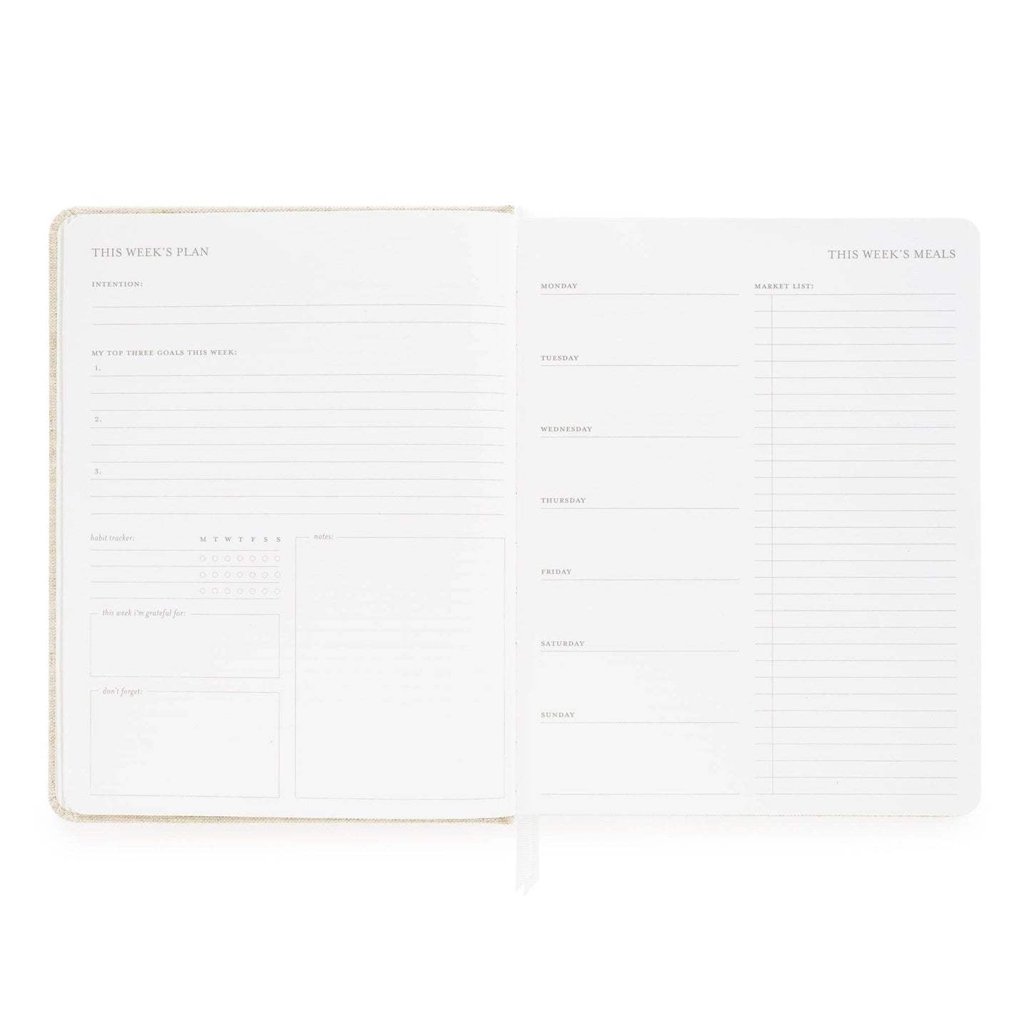 Undated Daily Planner, Sage
