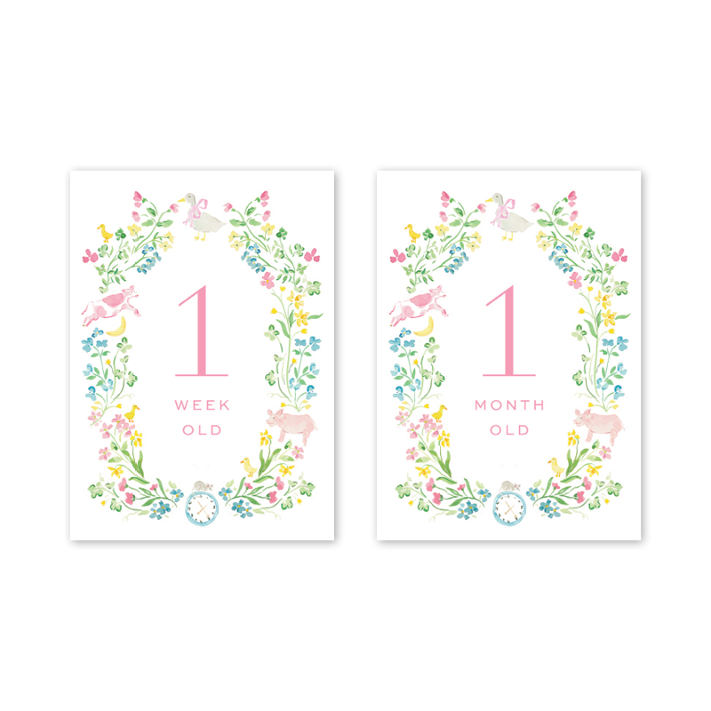 Mother Goose Milestone Cards