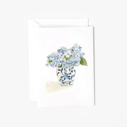 Hydrangea bouquet mini enclosure notecard