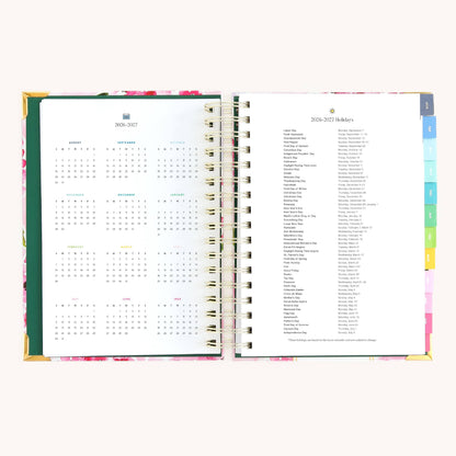 2026-2027 Spiral Daily Simplified Planner - Blush Hydrangea