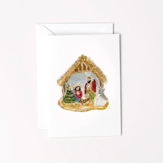 Nativity ornament christmas mini enclosure notecard