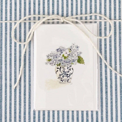 Hydrangea bouquet mini enclosure notecard