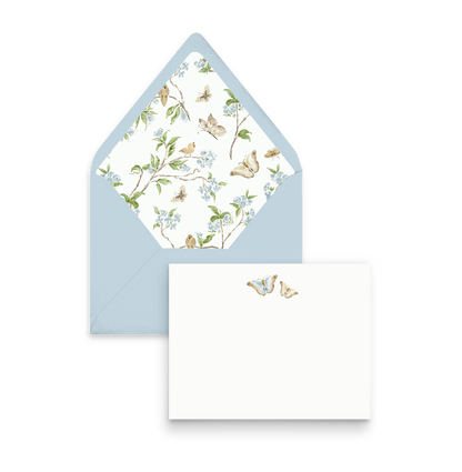Botanical Sanctuary Butterflies Luxe Lined Stationery Set