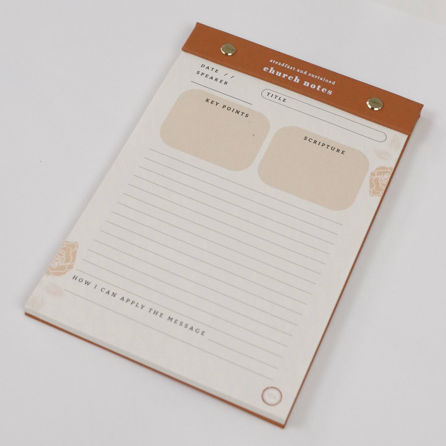 Church Notes Notepad