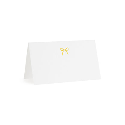 Gold Bow Place Card Set of 10
