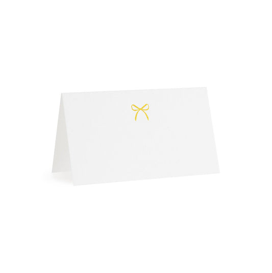 Gold Bow Place Card Set of 10