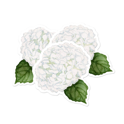 White Hydrangea Place Cards | Set of 8