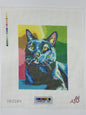 Lambert Art Black Cat Portrait Hand Painted