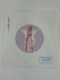 Pink  Watercolor Angel Round