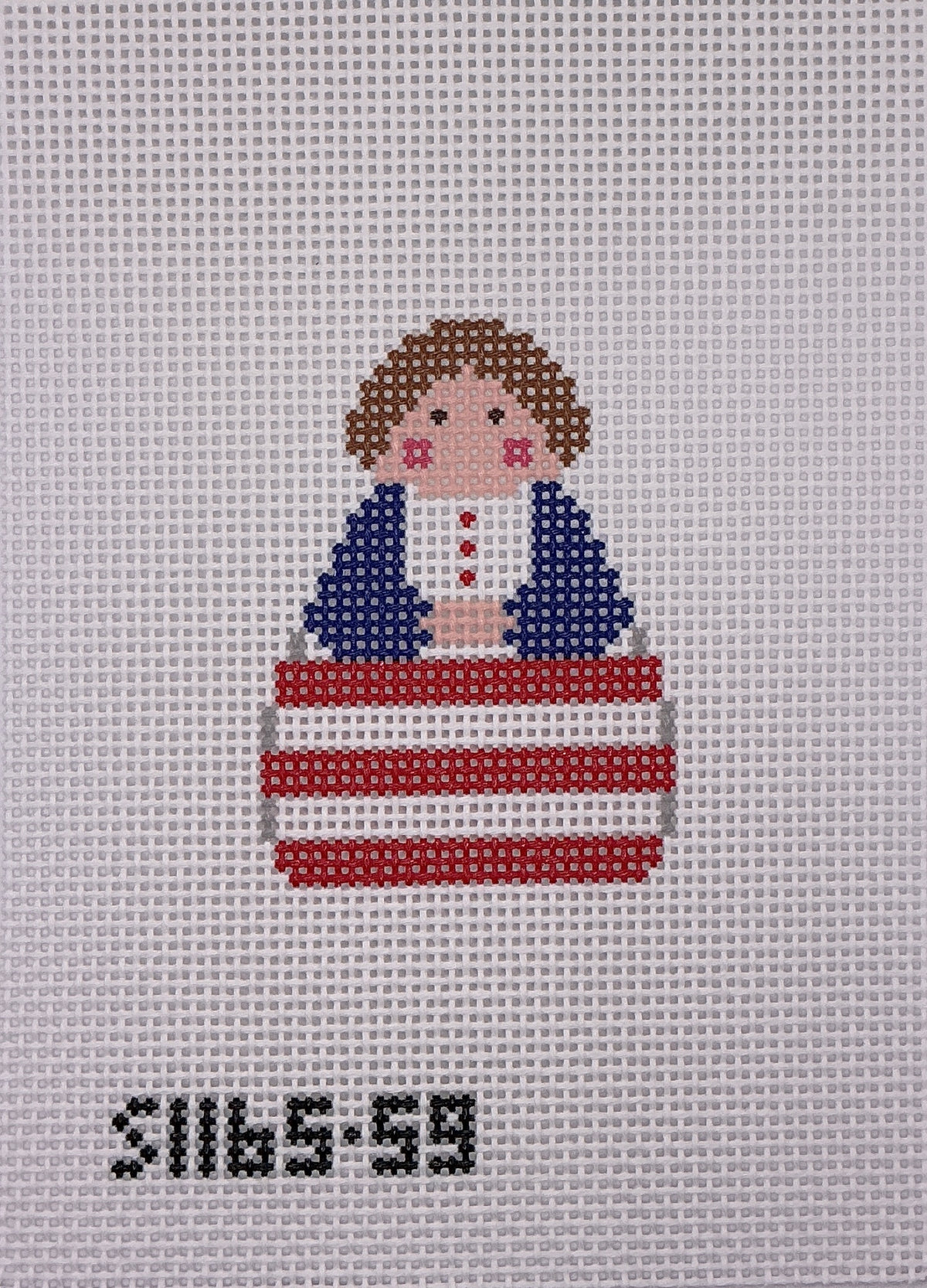 Red White Stripe with Blue Angel