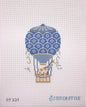 Light Blue Hot Air Balloon with Giraffe