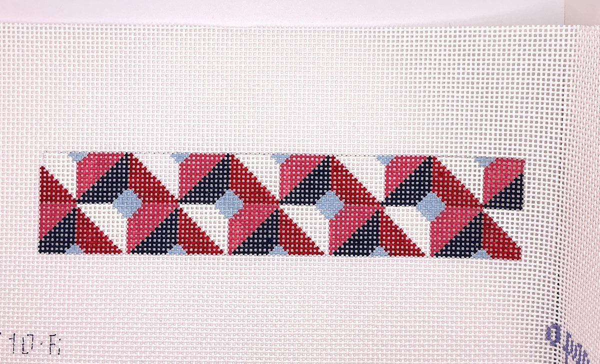 Color Block Fob - Red/Blue