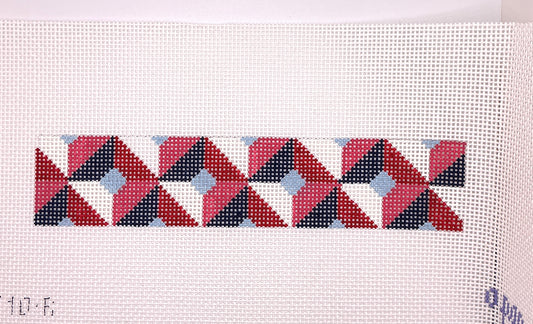 Color Block Fob - Red/Blue