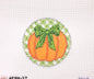 Gingham Pumpkin Round - Green