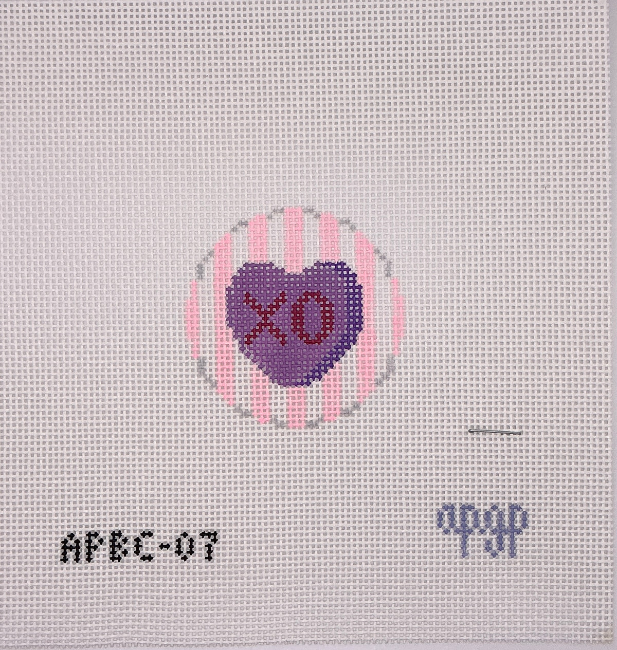 Candy Heart Bag Tag